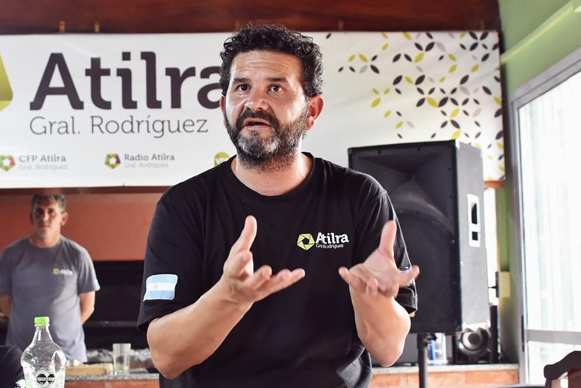 Heber Ríos, titular de ATILRA General Rodríguez