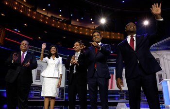 Ron DeSantis y Nikki Haley