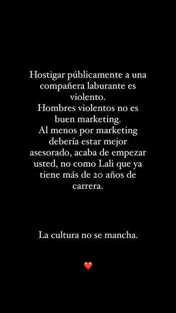 La publicación de Jimena Barón