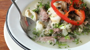 Caldo de mote receta. Foto: