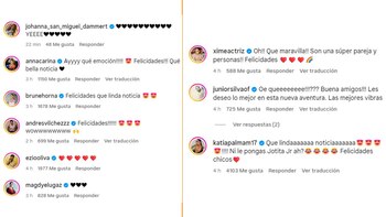 Las reacciones al anuncio de que Angie Arizaga y Jota Benz serán padres.