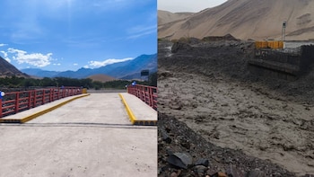 Puente inaugurado hace 17 días