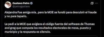 Gustavo Petro afirmó que Alejandra