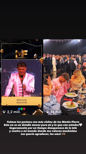 El posteo de Ian Lucas donde manifiesta que se alejará por un tiempo de la televisión