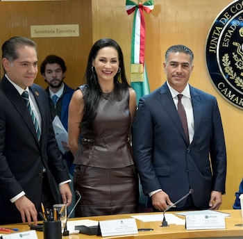 Mery Pozos destaca reducción de homicidios tras comparecencia de Harfuch.