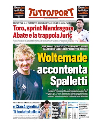 La portada de Tuttosport