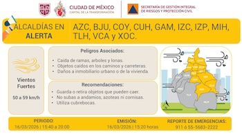 Activan alerta amarilla en la