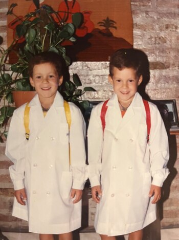 En la primaria, los dos