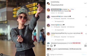 Luciana Fuster se despide de