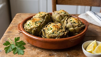 Receta de alcauciles rellenos, rápida y fácil