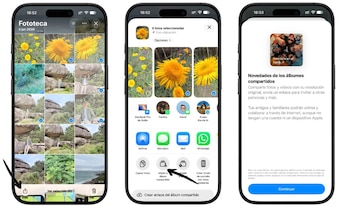 Los álbumes compartidos ocuparán espacio en iCloud.