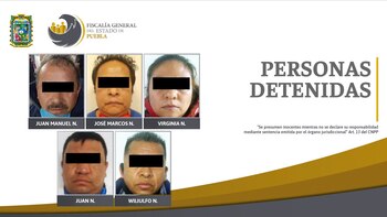 detenidos explotación sexual y narcomenudeo (Foto: Twitter@FiscaliaPuebla)