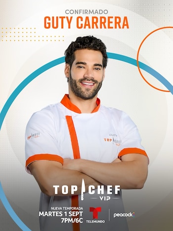 Guty Carrera publicó: “¡Esta cocina es solo para valientes! Y yo acepté el reto… #TopChefVIP5”