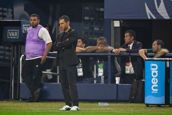 Mar 24, 2024; Arlington, Texas, USA; Mexico head coach Jaime Lozano looks on during the second half of the game between the United States and Mexico at AT&T Stadium. Mandatory Credit: Jerome Miron-USA TODAY Sports