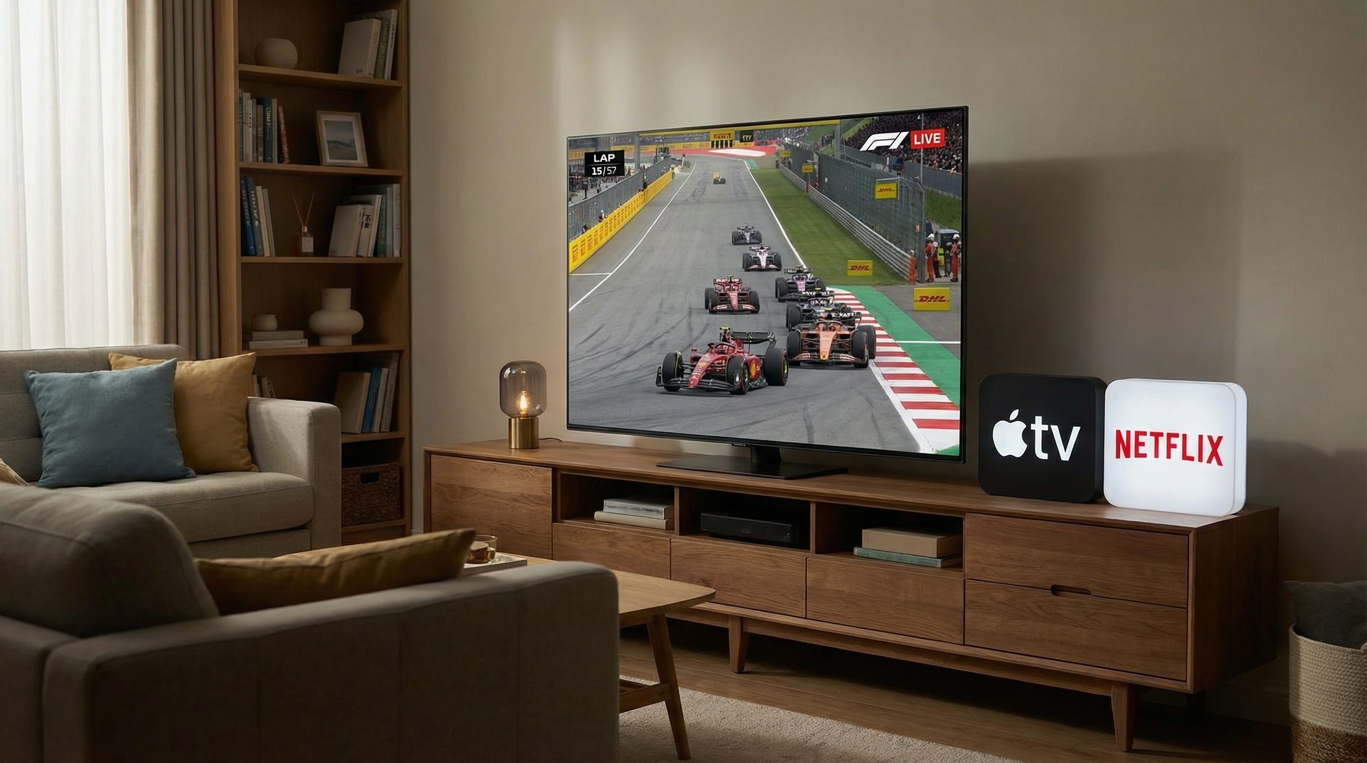 La alianza entre Apple TV y Netflix por la Fórmula 1 marca un hito en la industria del streaming en Estados Unidos. (Imagen Ilustrativa Infobae)