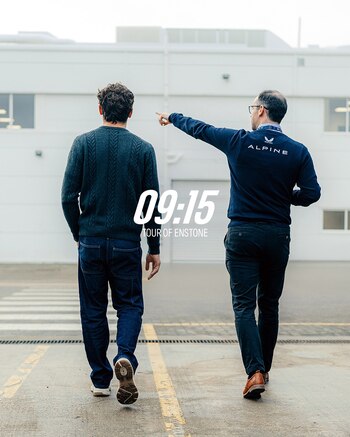 El argentino, realizando un tour