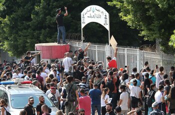 Protesta en Beirut de las