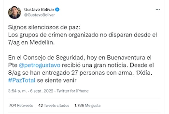 A través de su cuenta