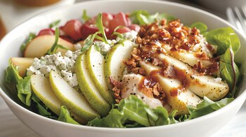 La ensalada de peras combina