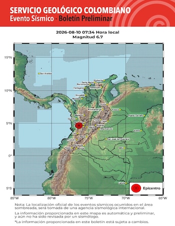 Temblor en Colombia