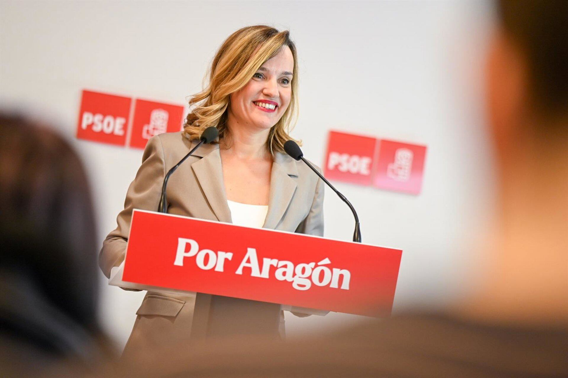 Alegría (PSOE) anuncia que apoyará el techo de gasto para que Azcón elija entre el «diálogo o la ultraderecha»