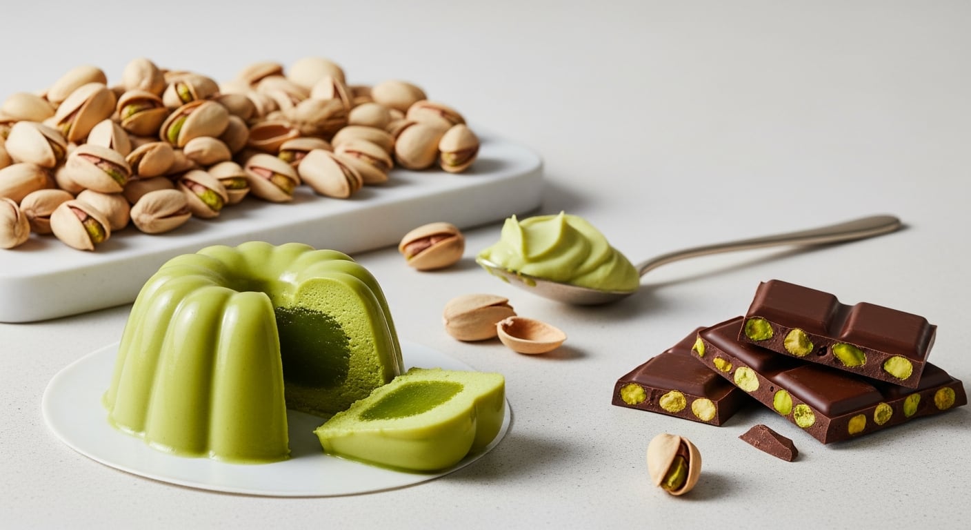 El pistacho argentino se utiliza en helados, chocolates, postres y recetas gourmet, al mismo tiempo que impulsa producción, inversión y exportaciones (Imagen Ilustrativa Infobae)