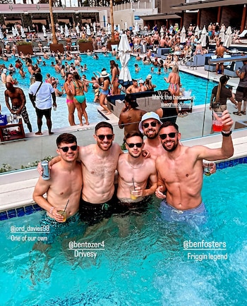 Los jugadores del Wrexham en