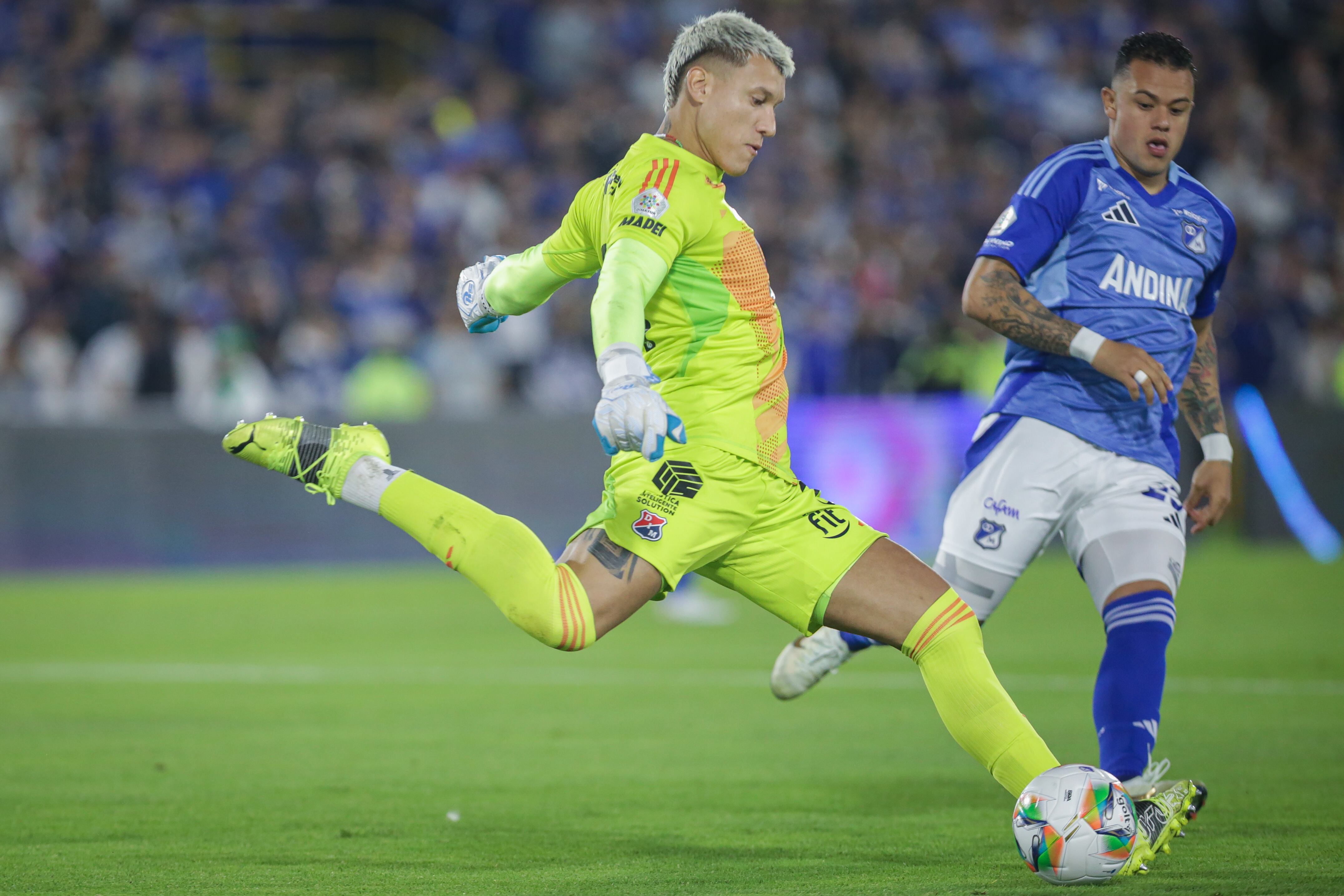 Al finalizar el primer tiempo, Millonarios pierde ante Medellín 1-0 en El Campín - crédito Colprensa