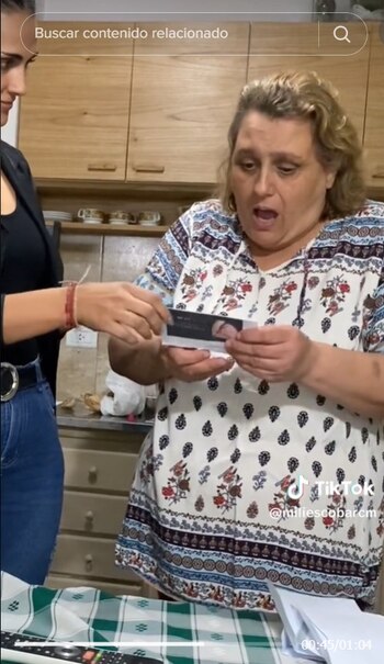 La reacción de la madre