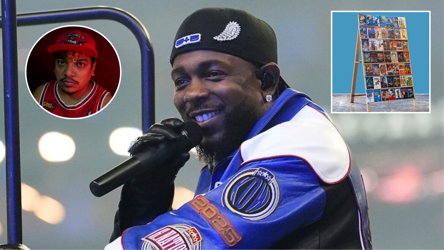 Kendrick Lamar visitó el centro Ágora Bogotá, ubicado al lado de Corferias, donde visitó la exposición del artista colombiano Johan Samboní - crédito Brynn Anderson/AP | @johan_samboni_/IG