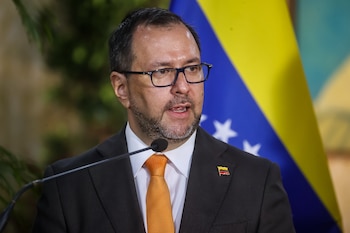 Fotografía de archivo del ministro de Relaciones Exteriores de Venezuela, Yván Gil (EFE/Miguel Gutiérrez)