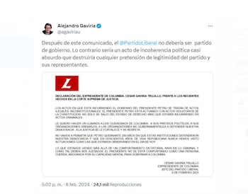 Alejandro Gaviria expresó que el