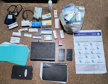 Los elementos incautados en el