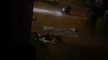 Un habitante de la zona