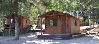 Una de las cabañas del campamento de la Asociación Cristiana de Jóvenes, en Uruguay (ACJ)