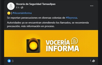 Las autoridades tamaulipecas no reportaron