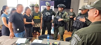 La estructura criminal Jaime Martínez pretendía exigir 15.000 millones de pesos a la familia del joven a cambio de su liberación- crédito Policía