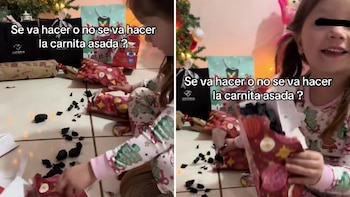 Niña mexicana recibe carbón de