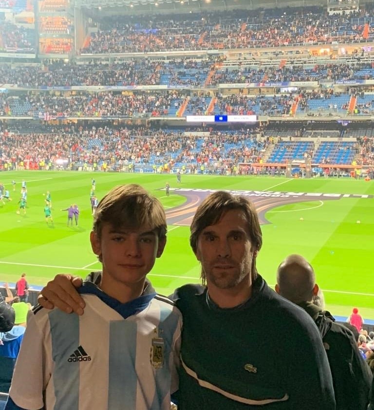 Pablo Paz y su hijo Nico Paz