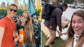 La pareja de argentinos recorre