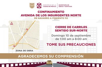 Cierre de Insurgentes Norte