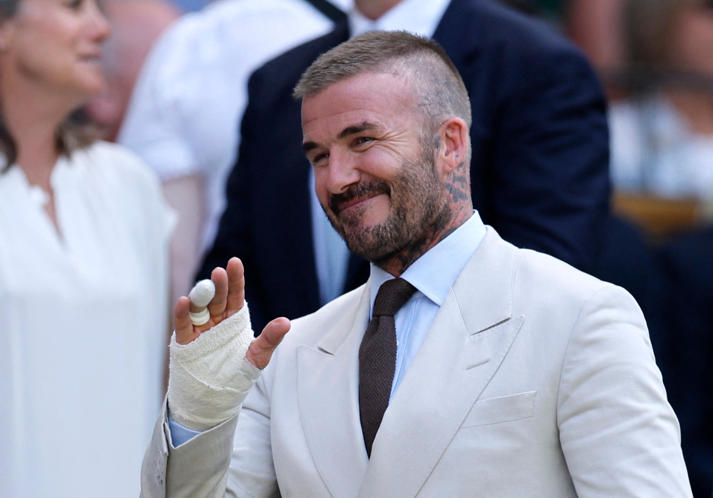 David Beckham aconseja a jugadores y aficionados disfrutar intensamente la experiencia y valorar la convivencia y el respeto que caracterizan al fútbol mundialista (REUTERS/Stephanie Lecocq)