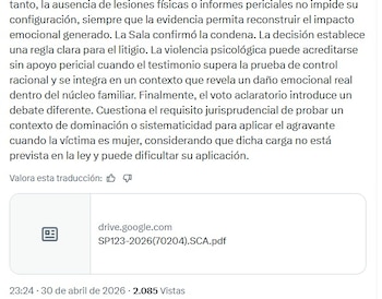 El pronunciamiento judicial subraya que los hechos imputados deben estar claramente comunicados, y que ninguna sentencia puede alterar el núcleo central de la acusación a riesgo de nulidad - crédito @sharonc_abogada / X