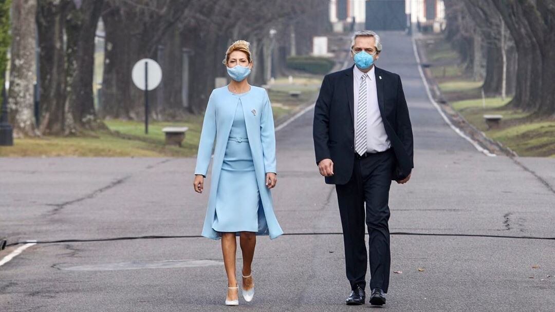 Alberto Fernández y Fabiola Yáñez