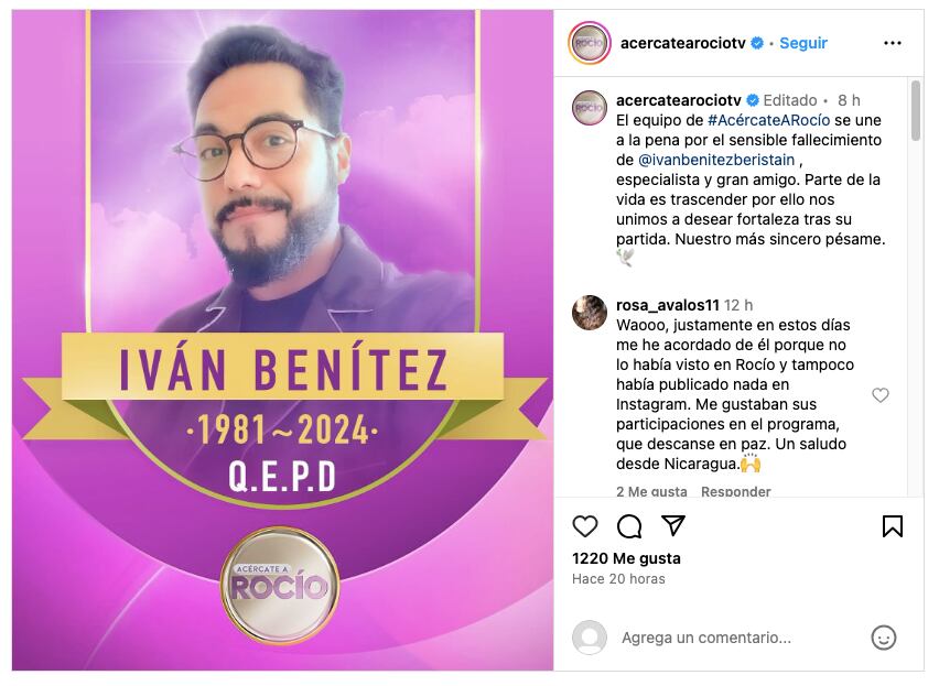 Iván Rodríguez de Acércate a Rocío