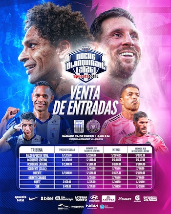 Entradas para Alianza Lima vs