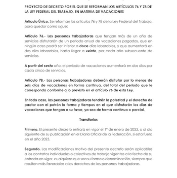 Debido a la modificación del