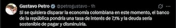 Gustavo Petro replicó un video