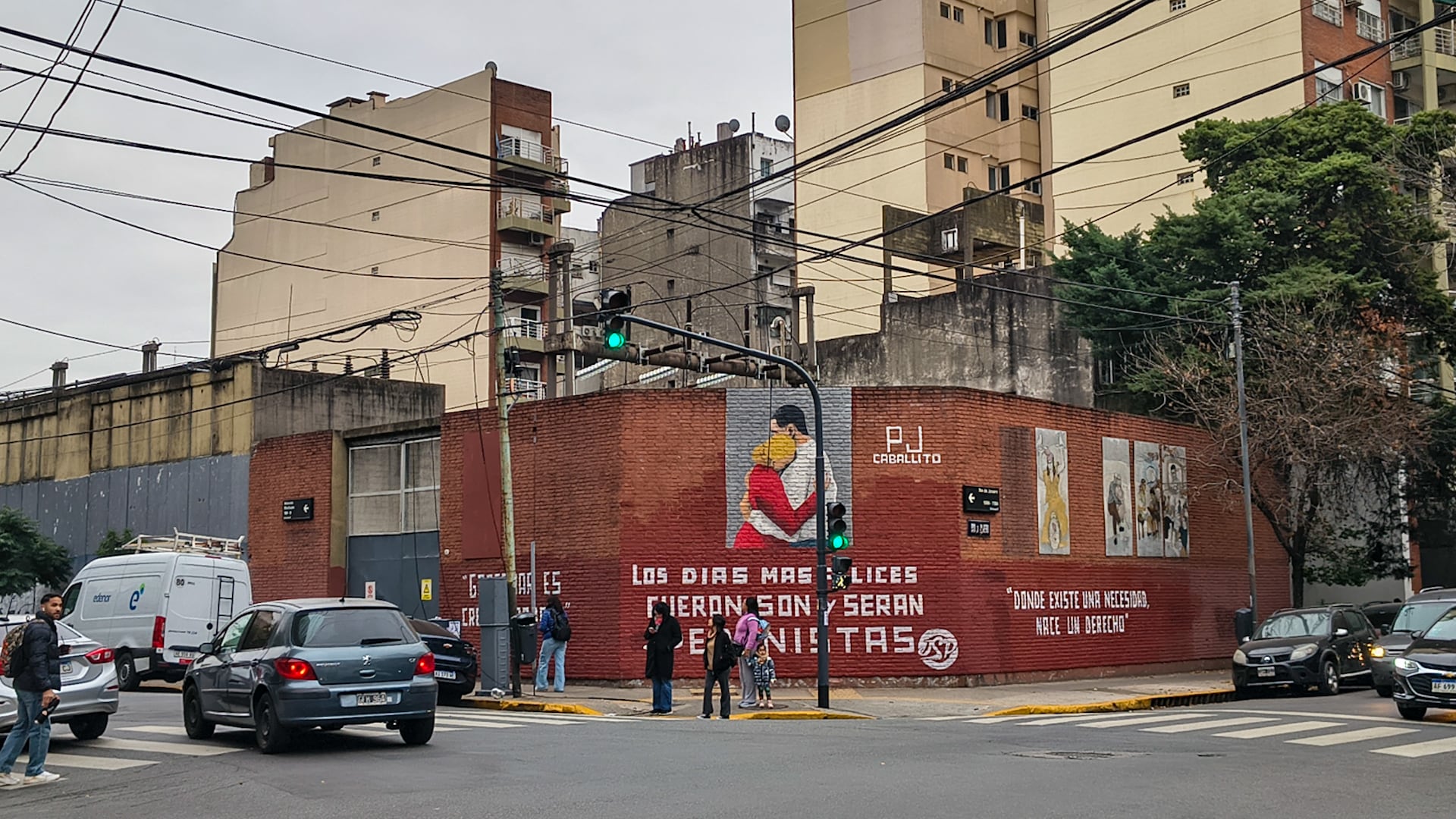 La esquina donde están las instalaciones de Edesur que se vieron afectadas