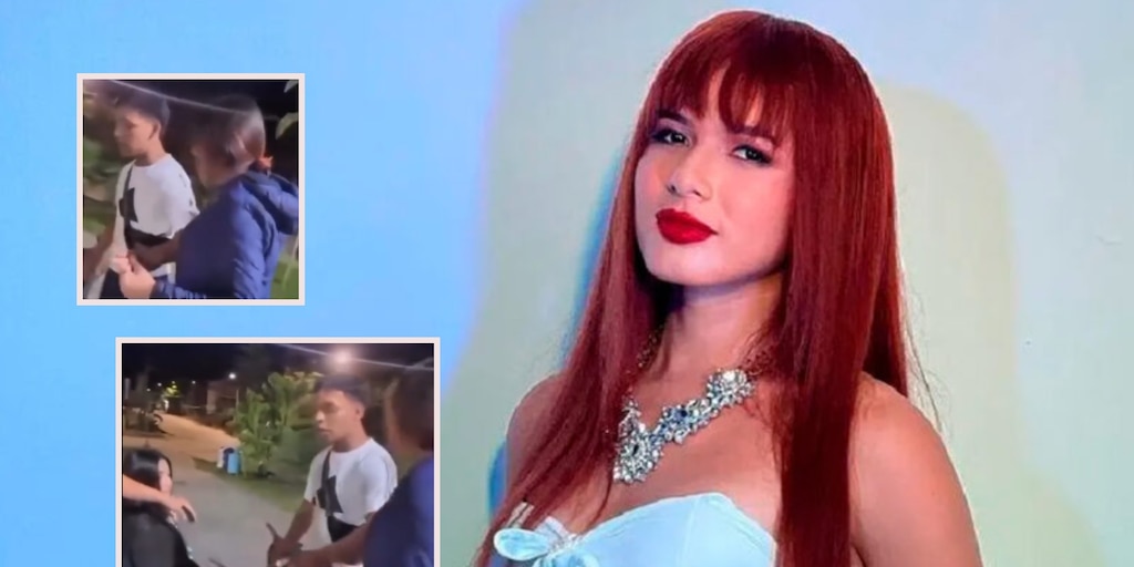 La Uchulú protagoniza tenso momento en la vía pública: enfrenta a su novio tras descubrirlo con otra mujer - Infobae